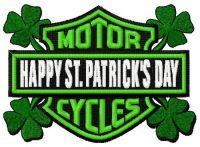 Happy St. Patrics Day embroidery design