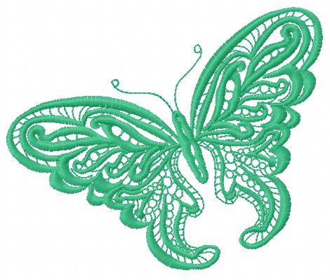Butterfly 21 machine embroidery design