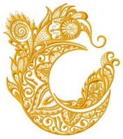 Strange moon 2 embroidery design