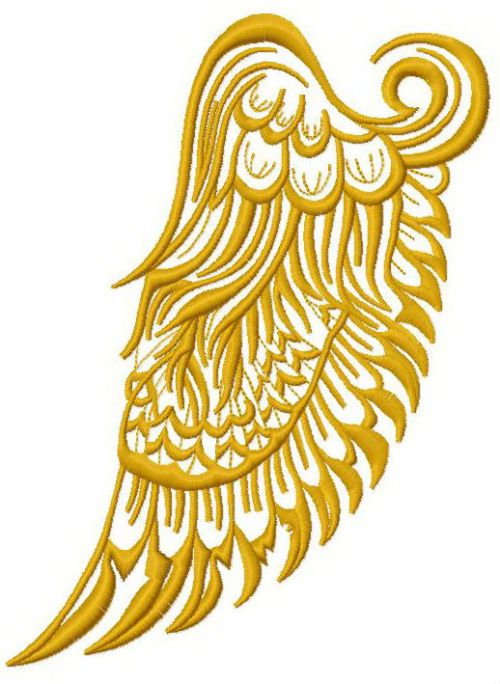 Wing 2 machine embroidery design