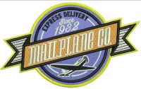 Mailplane co. embroidery design