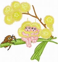 We are Afraid of this Beetle  embroidery design