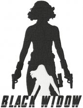 Black widow with guns