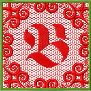 Monogram Letter B Style 1  embroidery design