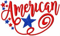 American embroidery design