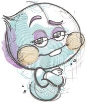 Soul 22 sketch embroidery design