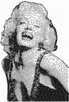 Marilyn Monroe photo free embroidery design