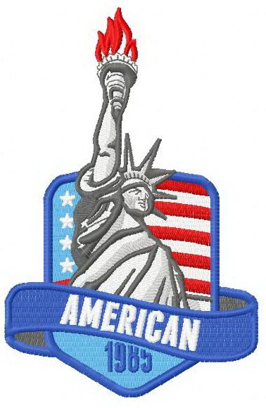 American Liberty 3 machine embroidery design      