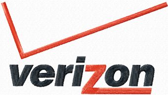Verizon logo machine embroidery design