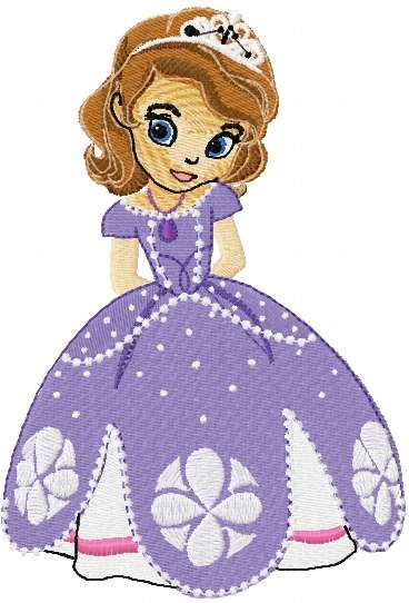 Sofia the First embroidery design 8