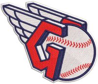 Cleveland guardians logo embroidery design