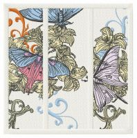 Butterfly's world embroidery design