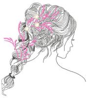 Any hairstyles here 3 embroidery design