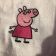 Peppa Pig machine embroidery design on towel