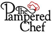 The Pampered Chef logo embroidery design