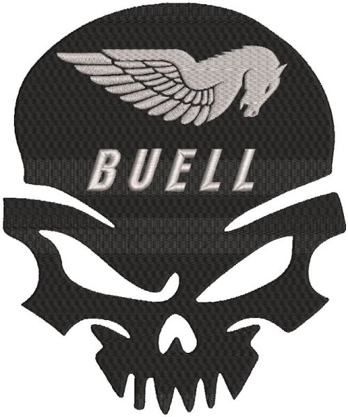 Buell Punisher embroidery design