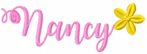 Nancy name free embroidery design