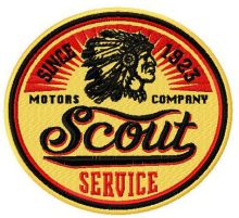 Scout Service logo embroidery design