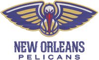 New Orleans Pelicans Primary logo embroidery design