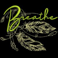 Breathe feathers free embroidery design