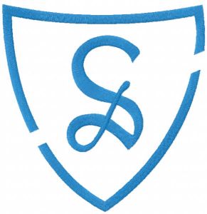 Sartell Sabres sport team logo embroidery design