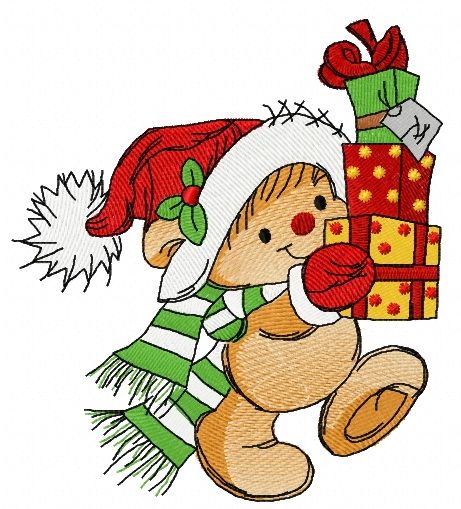 Christmas presents for you 4 machine embroidery design