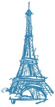 Eiffel Tower 3 embroidery design