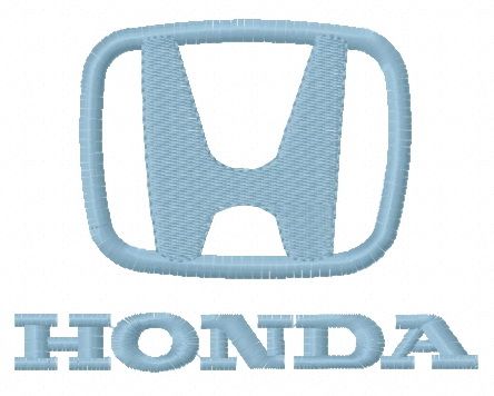 Honda logo 2 machine embroidery design