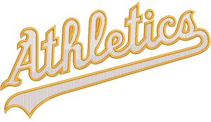 Athletics Jersey Logo embroidery design