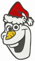 Merry X-mas Olaf embroidery design