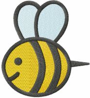Little bee free embroidery design