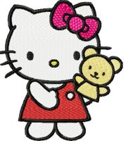 Hello Kitty Puppeteer embroidery design