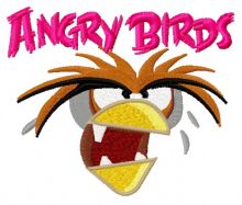 Angry Birds logo 2 embroidery design