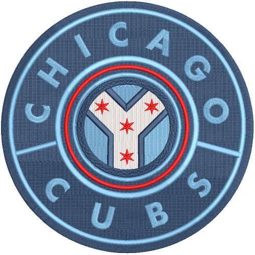 Chicago Cubs Wrigleyville City Connect logo embroidery design