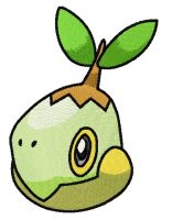 Turtwig 2 embroidery design