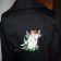 Embroidered Forest queen design on jacket