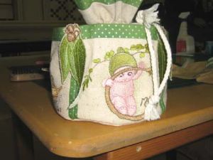 Embroidered soft bag