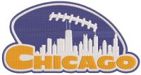 Chicago Football Team embroidery design