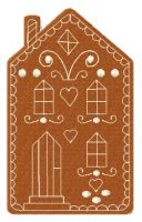 Gingerbread house 2 embroidery design