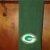 Embroidered Green Bay Packers Logo on green scarf
