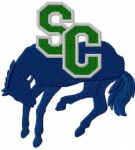 Swift Current Broncos logo 3 embroidery design