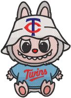 Labubu Minnesota Twins embroidery design