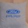 Ford logo design on pillowcase embroidered