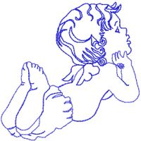 Young dreamer embroidery design