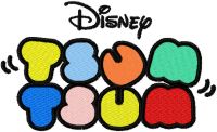 Tsum Tsum logo embroidery design