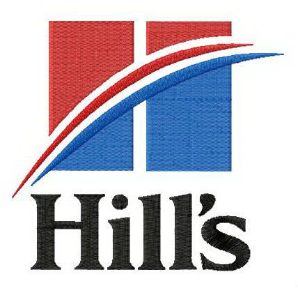 Hill's logo machine embroidery design