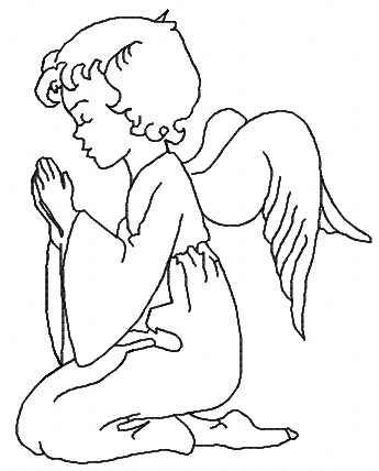 Angel free embroidery design