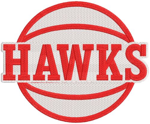 Atlanta Hawks Alternate logo embroidery design