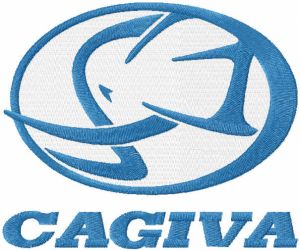 Cagiva logo embroidery design