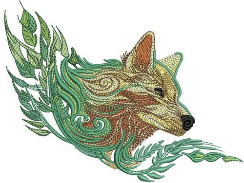 Wolf spirit 2 machine embroidery design
